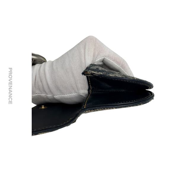 🔴 Christian Dior Saddle Wallet - Trotter Jacquard Navy - Picture 9 of 10